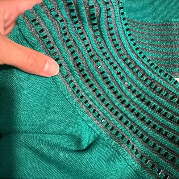 Boston Proper Sweater Glass Bead Trim Details - Picture 7 of 7